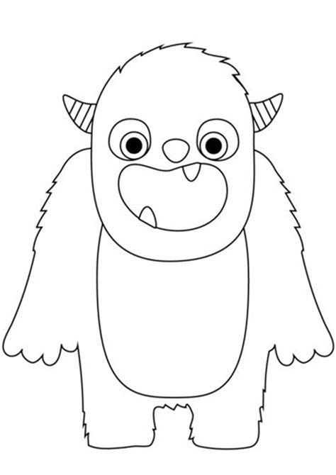 Monster Coloring Page Printable